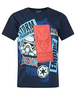 Buy Star Wars Boys T-shirt Rogue One K2S0 Robot Childrens Black Top Kids • 10.99£