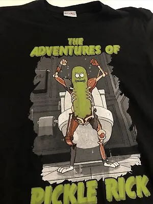 Buy RICK & MORTY Pickle Rick T-Shirt SIZE Meduim Offical Rick & Morty Adult Swim • 11£