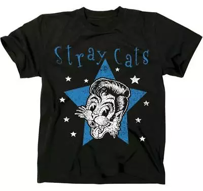 Buy The Stray Cats Star Cat Rockabilly Rock And Roll Music Band Tee Shirt STC-1005 • 34.04£