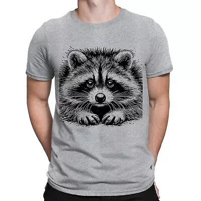 Buy Funny Raccoon Street Cat Robber Animal Hippie Panda Hipster Mens T-Shirts #NED • 9.99£