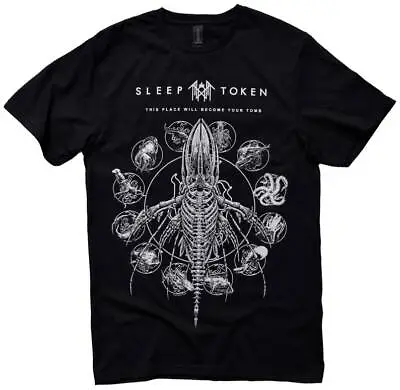 Buy Sleep Token T Shirt Official Tomb Whale Rock Band Logo, Sleep Token Vintage • 20.77£