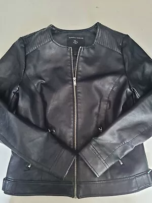 Buy Womens Dorothy Perkins Faux Leather Biker Jacket Uk12 • 13.80£