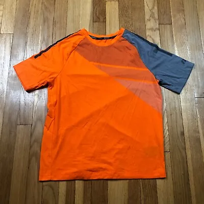 Buy Russell Athletic Shirt Boys XXL Short Sleeve Top Orange Sport Polyester 2XG • 13.39£