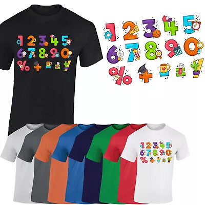 Buy 2024 World Book Day Math Day Mnes T-Shirt Maths Symbol Unisex Adult School Top • 10.99£