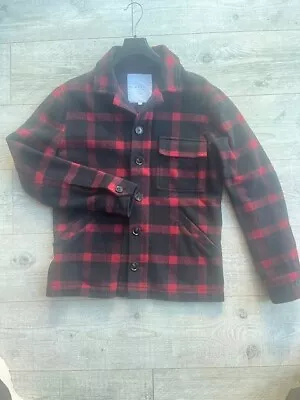Buy Mens Wear London Lumberjack Style Red/Black Short Jacket Size Small • 20£