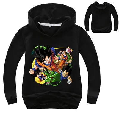 Buy Unisex DBZ Son Goku Vegeta Child Coat Sweater Hoodie Pullover For Kid Age 4Y-13Y • 17.99£