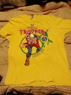 Buy Iron Maiden Trooper Brazil Yellow T-shirt XL 23  • 18£