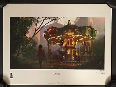 Buy The Last Of Us Lights Lithograph Art Print Poster Rare Merch Merchandise HBO 1 2 • 564£