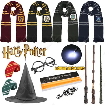 Buy Harry Potter Dumbledore Hermione Magic LED Light Wand Gryffindor Scarf Necktie • 5.49£