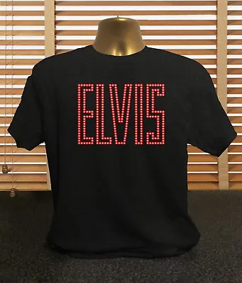 Buy Elvis Presley 1968 Comeback Special Name In Lights - Men's Elvis Presley T Shirt • 14.99£