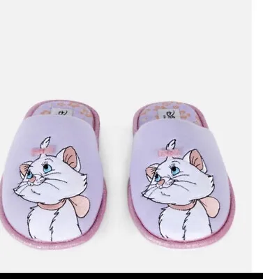 Buy Disney Aristocats Marie The Cat Slippers Size Med 7-8 Woman’s New !!! • 25.65£