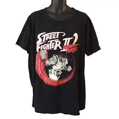 Buy Street Fighter 2 Turbo Mens T Shirt 3XL Black Red Graphic Print • 17.34£