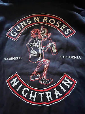 Buy Guns N’ Roses Nightrain Fan Club Hoody Navy Rare New Old Stock M • 50£