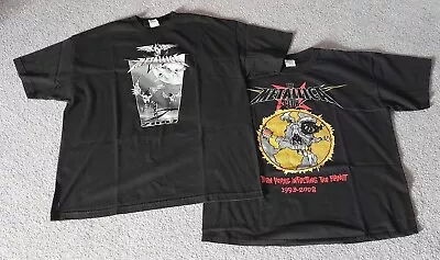 Buy Two Metallica Club T-shirts 2007 & 2008 - Black XXL & XL - Merch  • 50£