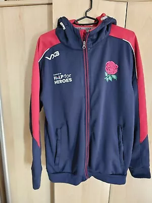 Buy ENGLAND UNISEX Blue & Red VX3 Help 4 Heroes Hooded England Rugby Sweater SMALL  • 10£