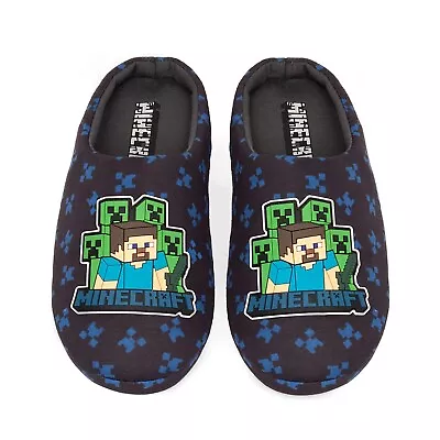 Buy Minecraft Boys Creeper Slippers • 13.12£