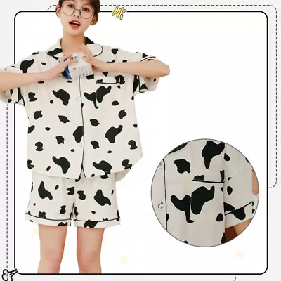 Buy  M Women's Cow Print Clothing Pajamas Cute Animal Cosplay Costume • 12.64£