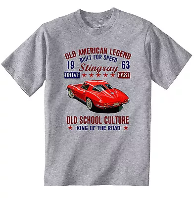 Buy Vintage American Car Chevrolet Stingray - New Cotton T-shirt • 15.99£