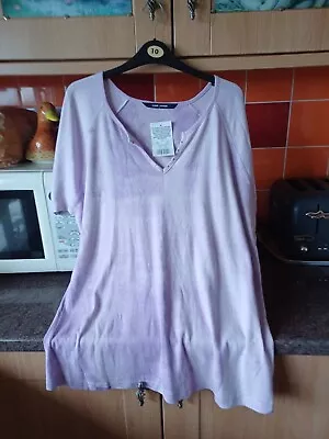 Buy Evans East Coast Ladies Tshirt Size 22/24 Lilac Tye Dye  • 6.99£