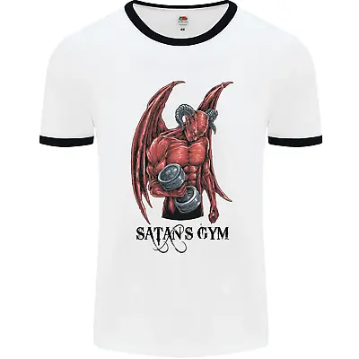 Buy Satans Gym Bodybuilding Training Top Mens Ringer T-Shirt • 12.99£