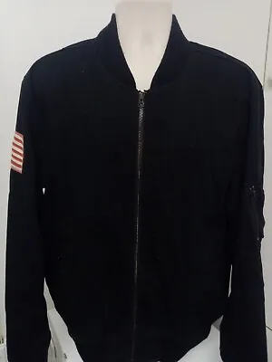 Buy Vintage Ralph Lauren Denim & Supply Usa Flag Patch Jacket Camo Lined Size Xl Men • 65£