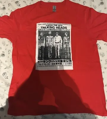 Buy Talking Heads T Shirt New Wave Rock Band Merch Tee Size Medium David Byrne • 16.50£