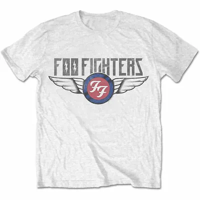 Buy Foo Fighters T Shirt Flash Wings White Official Licensed Rock Tee Dave Grohl • 14.88£