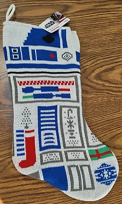 Buy Disney Star Wars Christmas Stocking R2 D2 Sweater Knit 18  • 14.17£