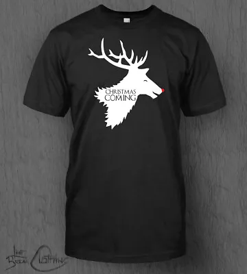 Buy Game Of Thrones T-Shirt Christmas Is Coming MEN'S Winter Is Coming Stark Snow • 13.99£