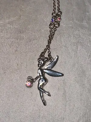 Buy Disney Peter Pan Tinker Bell Necklace-Mint • 14.08£