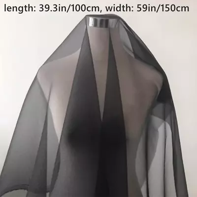 Buy Handmade Mesh Organza Fabric Cloth DIY Sheer Transparent Wedding Dress Skirt Sew • 11.99£