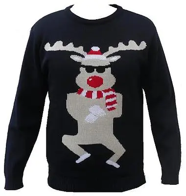 Buy Unisex Men Women Santa Xmas Christmas Novelty Gangnam Style Funny Jumper Sweater • 16.95£