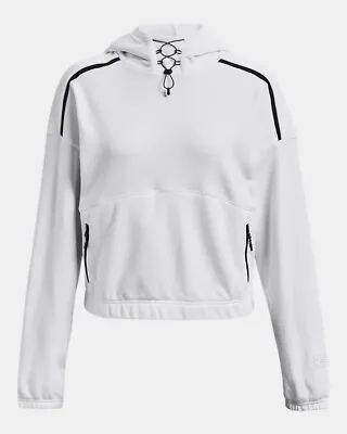 Buy Under Armour Womens UA Journey Fleece Hoody In White SZ. XL NWT$100 • 38.42£