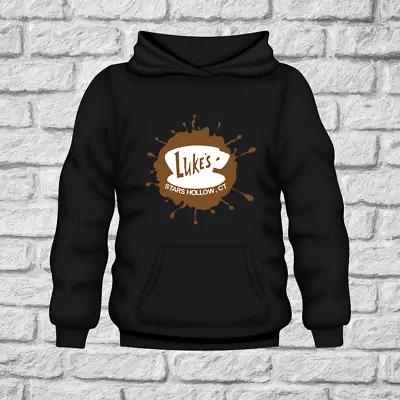 Buy Gilmore Girls Hoodie - Lukes Diner - Black - S To 5xl - Coffee Gift Stars Hollow • 22.99£