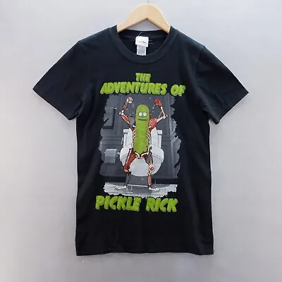 Buy Rick And Morty T Shirt Small Pickle Rick Graphic Print Cotton Mens • 8.99£