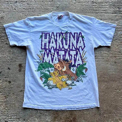 Buy Vintage 90’s Disney ‘The Lion King’  Hakuna Matata T-shirt L/XL • 69.99£