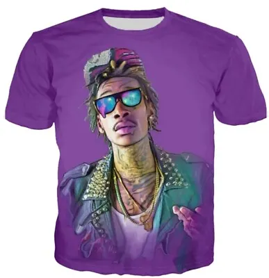 Buy Summer Kids Boys Adults Wiz Khalifa Rapper Music Print 3D T-shirt Tops  NEW • 12.99£