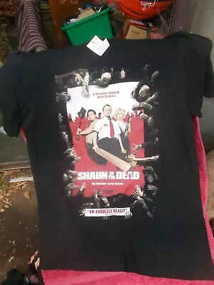 Buy Shaun Of The Dead Black T-shirt Size Medium.new With Tags  • 15.14£