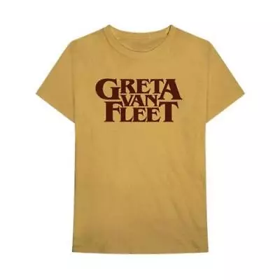 Buy GRETA VAN FLEET LOGO OLD GOLD SS TEE SMALL (T-shirt) • 21.39£