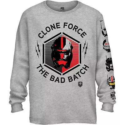 Buy Star Wars The Bad Batch Helmets Adult Long Sleeve T-Shirt • 80.02£