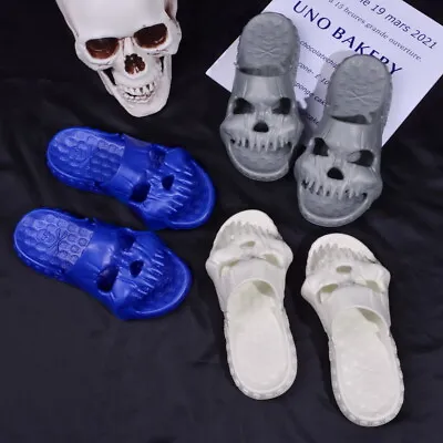 Buy New Skull Design Men Women Slippers Summer In/Outdoor Fun Slippers Bathroom ◇-◇ • 2.52£