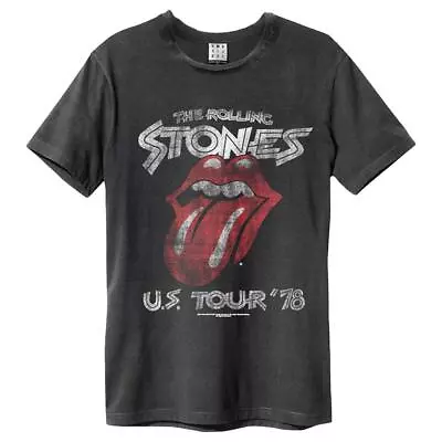 Buy Amplified Unisex Adult US Tour 78 The Rolling Stones T-Shirt GD1476 • 28.59£