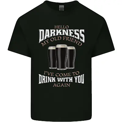 Buy Hello Darkness My Old Friend Funny Guinness Mens Cotton T-Shirt Tee Top • 8.75£