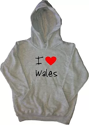 Buy I Love Heart Wales Kids Hoodie Sweatshirt • 16.99£