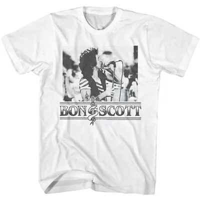 Buy ACDC In Concert Bon Scott Live On Stage Men's T Shirt Rock Music Concert Merch • 40.39£