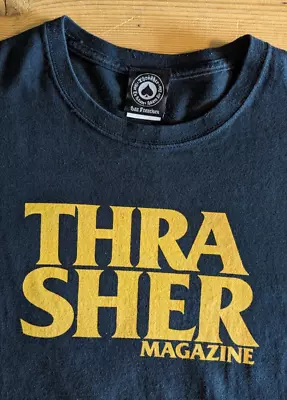 Buy Thrasher Skateboarding T Shirt Men's L - Black = Stranger Things, Stephen King • 9.99£