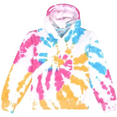 Buy Kids Girls Sweat Shirt Tops Tie Dye Multi Hooded Jumpers Hoodies Age 5-13 Years • 11.99£