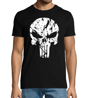 Buy Marvel Daredevil Punisher Inspired Distressed Grunge Men's T-shirt • 19.99£