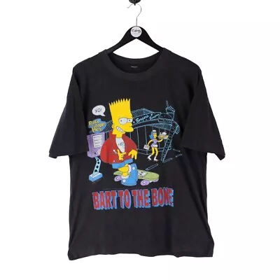 Buy Vintage BART TO THE BONE SIMPSONS T-Shirt 1992 Single Stitch 90s Mens | Medium • 39.99£