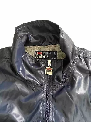 Buy Men’s Vintage Fila White Line Shell Jacket 80’s Casuals • 20£